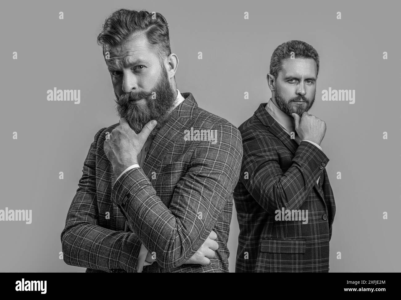 Men in tuxedo menswear Black and White Stock Photos & Images - Alamy