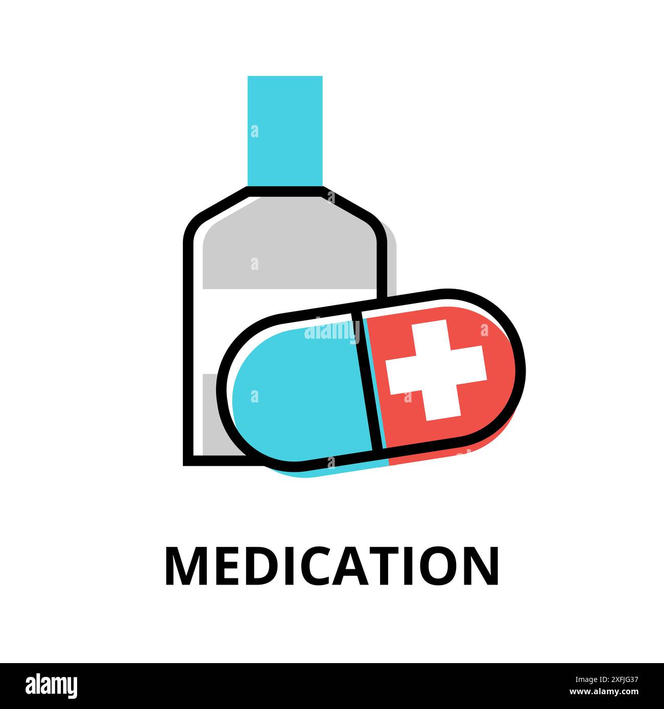 Medication icon hi-res stock photography and images - Alamy