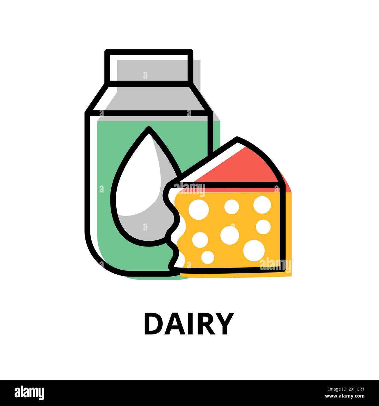 Dairy icon hi-res stock photography and images - Alamy