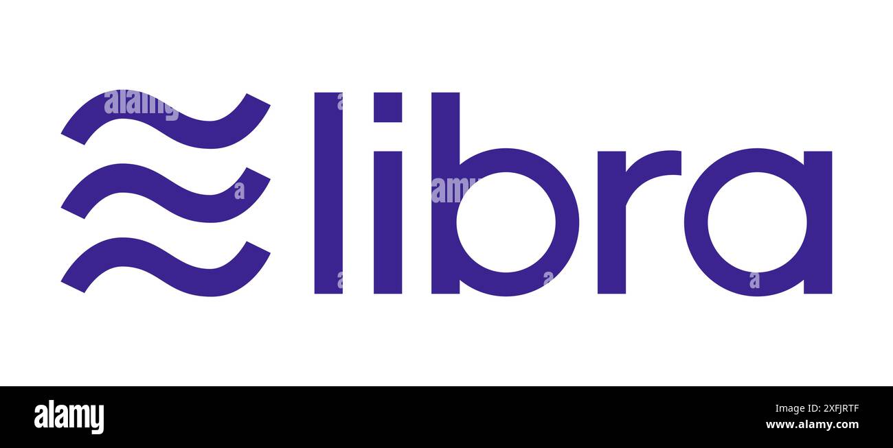 Libra cryptocurrency logo on white background, vector illustration. Libra  is a new digital currency Stock Vector Image & Art - Alamy