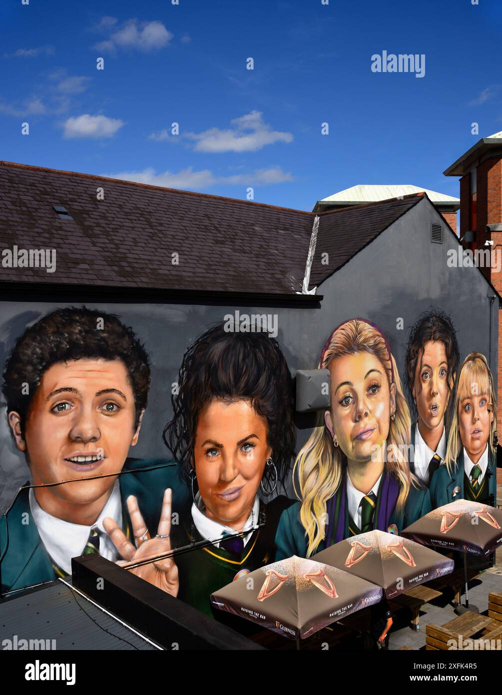 Derry Girls Mural Derry Northern Ireland Stock Photo Alamy