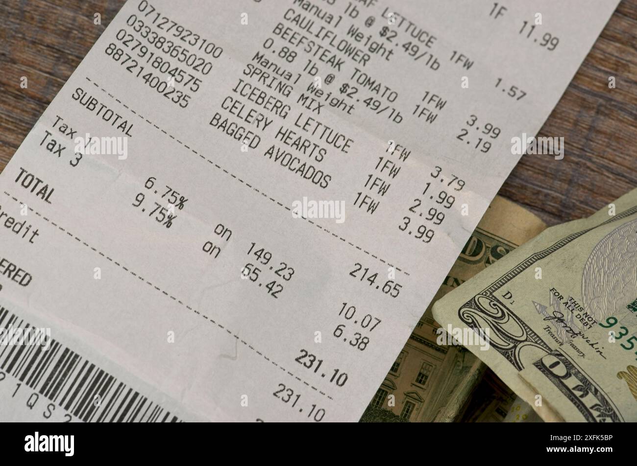 Grocery receipt hi res stock photography and images Alamy