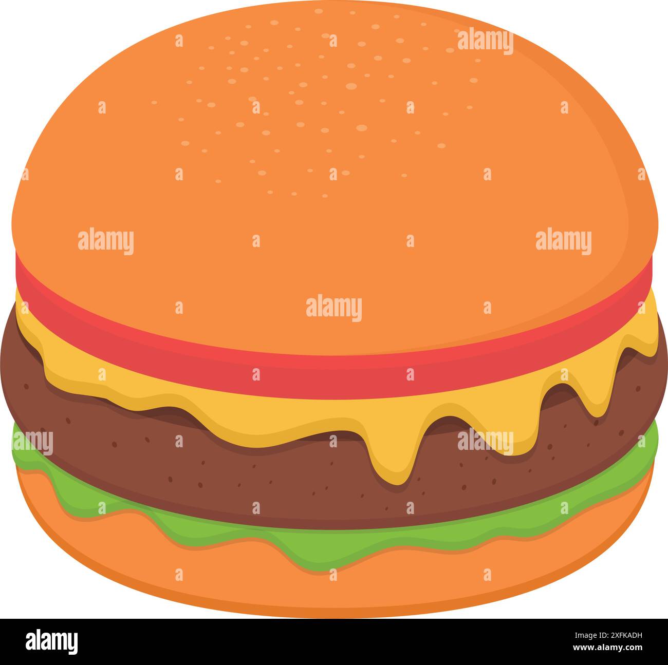 Big burger vector vectors hi-res stock photography and images - Alamy