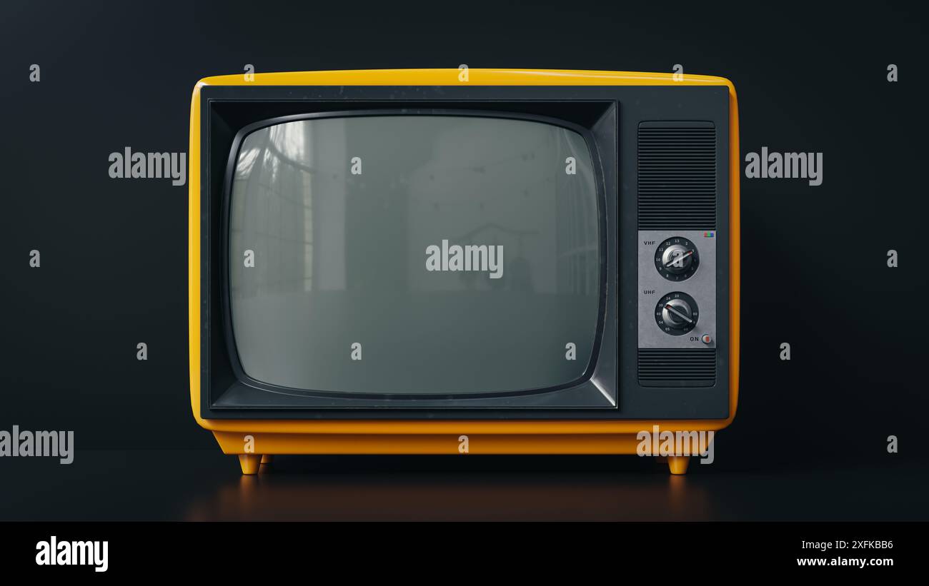 3d rendering old tv hi-res stock photography and images - Alamy