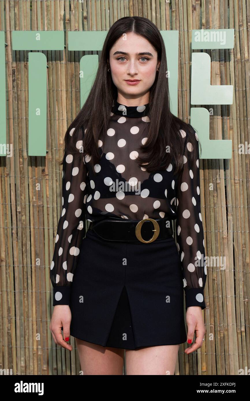 A Raffey Raffey Cassidy poses for photographers upon arrival at the Serpentine ...