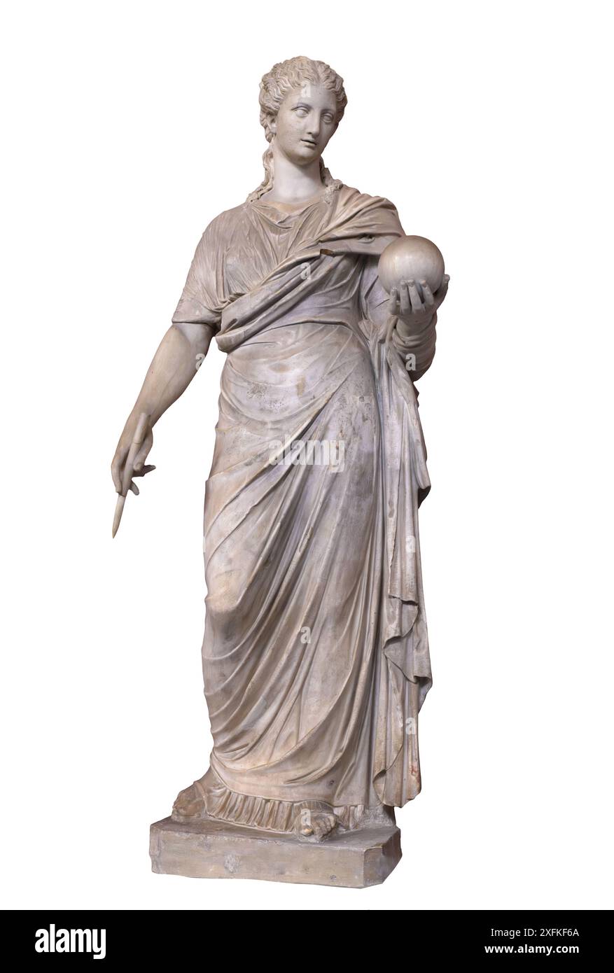 Urania, reworked and restored at the end of the 18th century AD to portray Urania, 2nd century AD Stock Photo