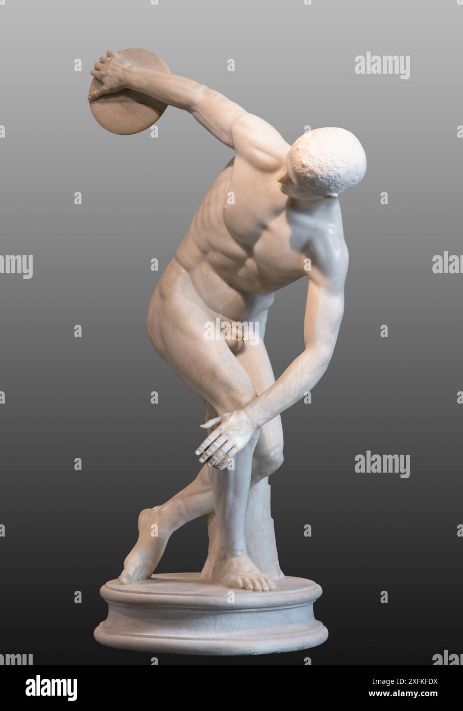 The Discobolus by Myron (discus thrower, Diskobolos) ancient Greek