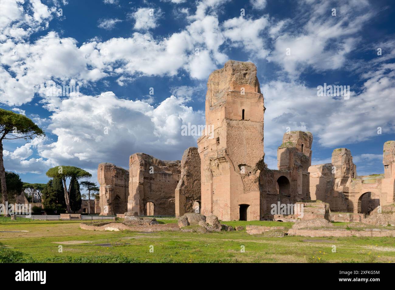 The Baths Of Caracalla Terme Di Caracalla In Rome Italy Stock Photo the-baths-of-caracalla-terme-di-caracalla-in-rome-italy-stock-photo