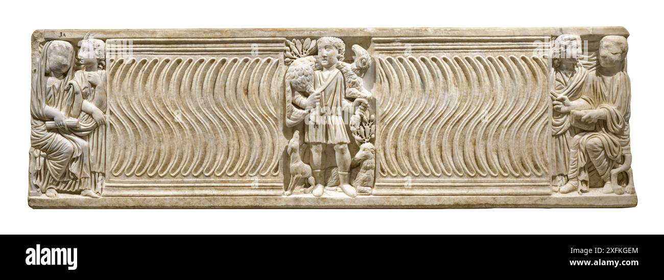 The sarcophagus with the Good Shepherd. Rome, Italy Stock Photo - Alamy