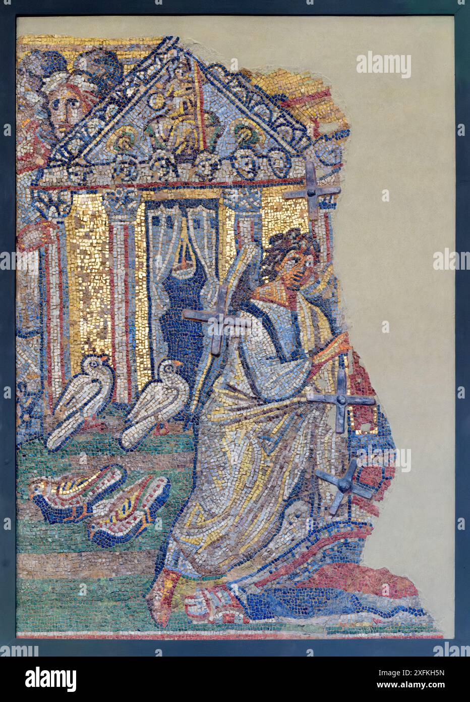 Early Christian Mosaic depicting a biblical scene Stock Photo - Alamy