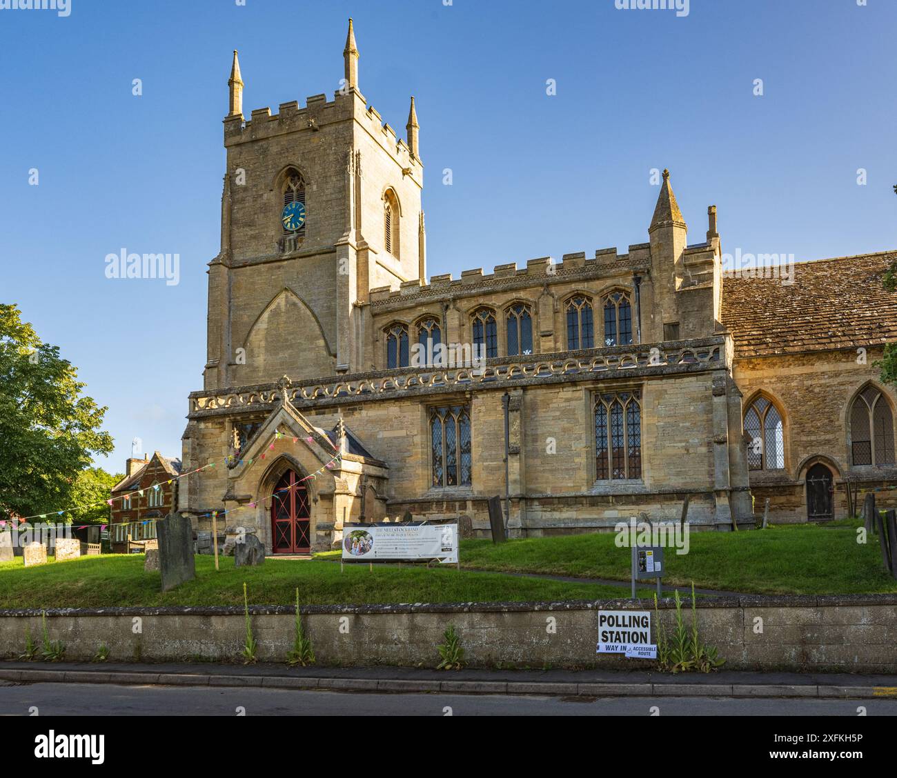 Lincolnshire, UK. 4th July 2024.   UK Parliamentary Elections – Rural Polling Station, The Church of St James the Great, Aslackby, Lincolnshire. Credit: Matt Limb OBE/Alamy Live News Stock Photo