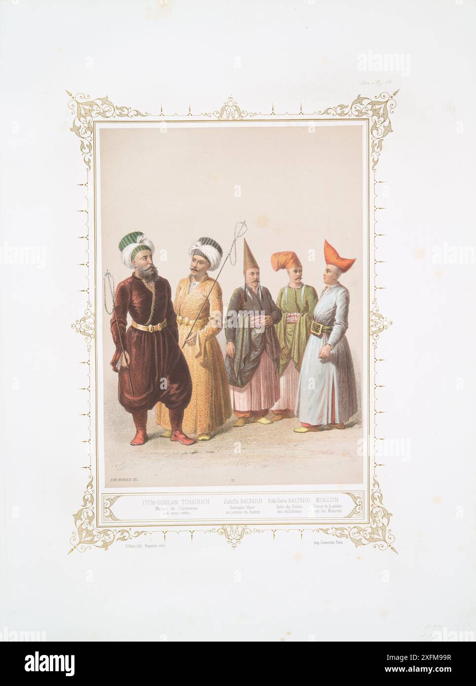 Sultan Master Vintage lithograph of sultans officials hi-res stock photography and ...