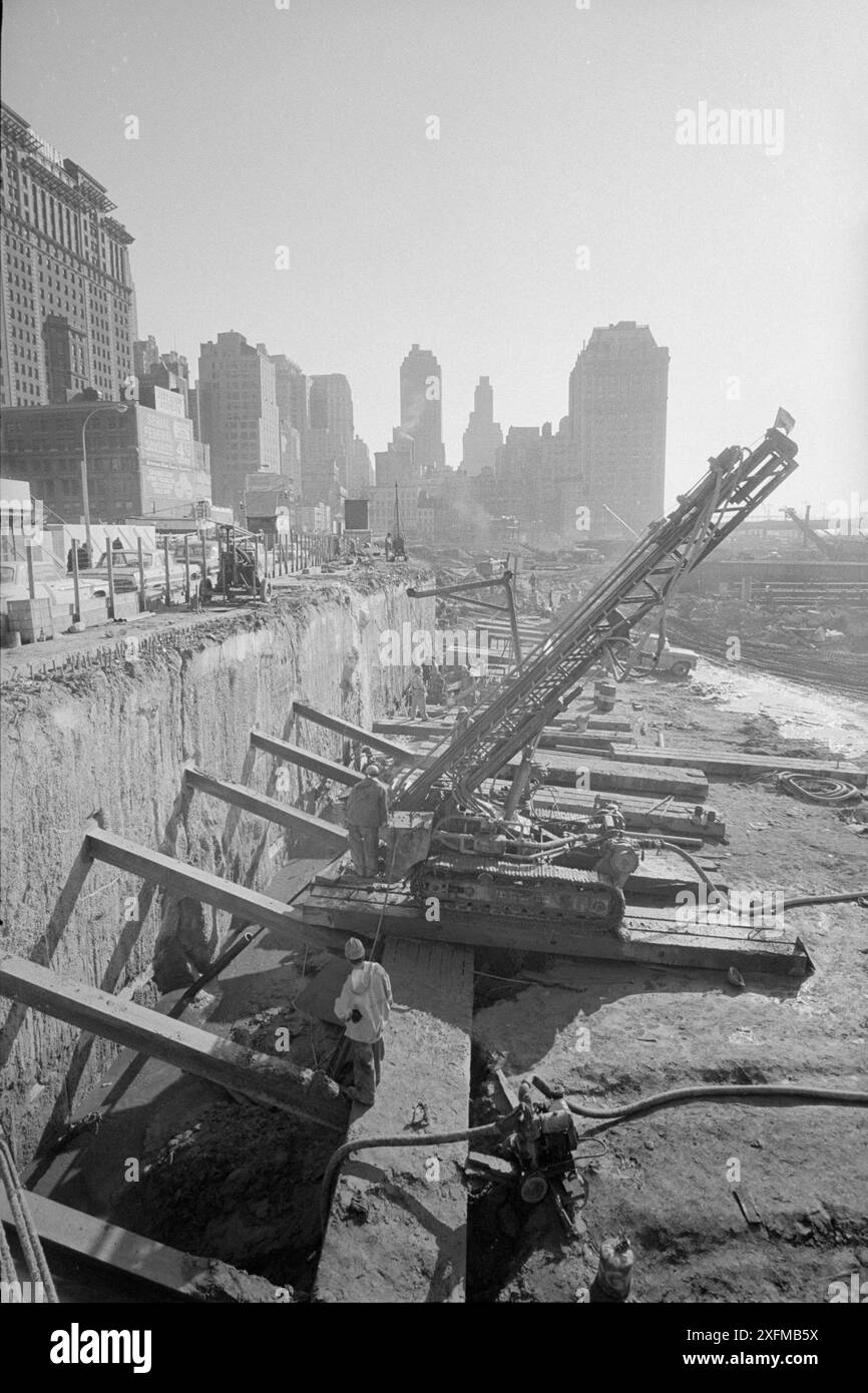 1980s Financial district, lower Manhattan skyline, WTC World