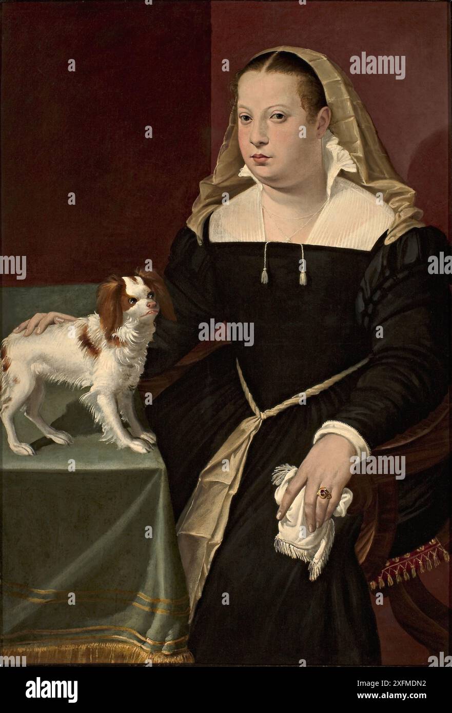 Portrait of a Lady with a Dog. Museum: Fondazione Cassa di Risparmio di ...