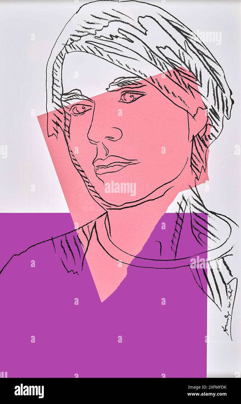 Autoritratto con teschio. Andy Warhol. Serigrafia. 1977 : r/Art, image size:831x1390