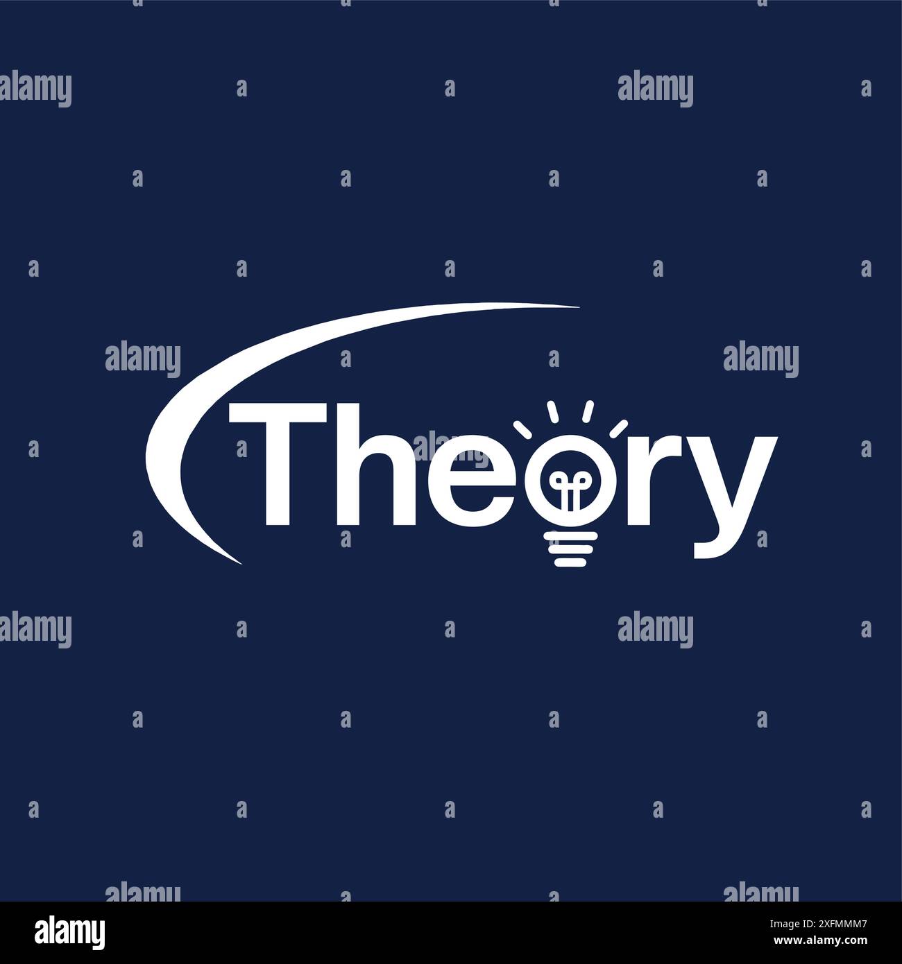 Theory, modern abstract digital alphabet font Stock Vector