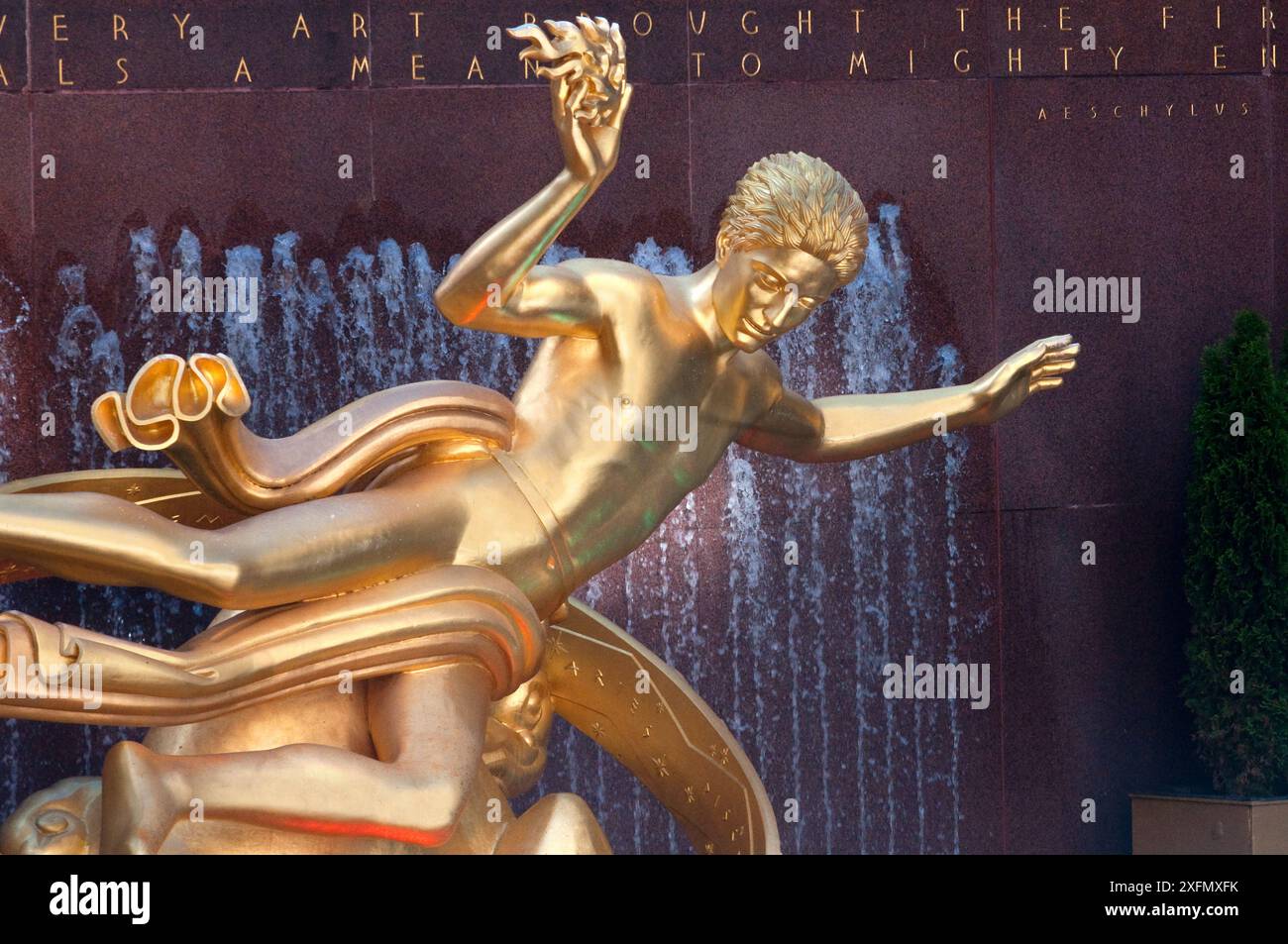 Statue Of Prometheus United States, New York City, Manhattan, Midtown, Rockfeller Center ...