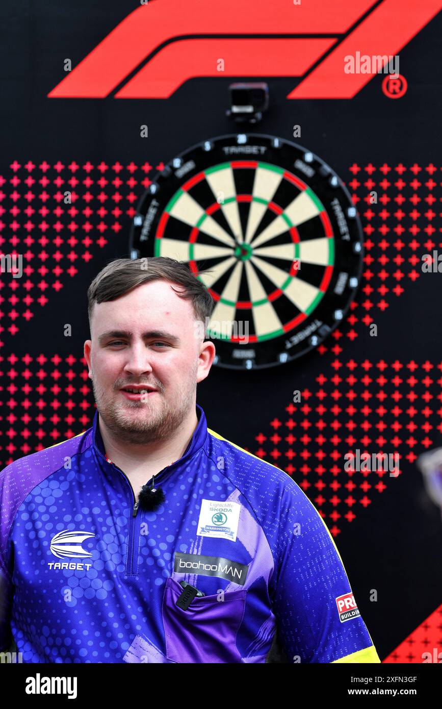 Silverstone, UK. 04th July, 2024. Luke Littler (GBR) Darts Player