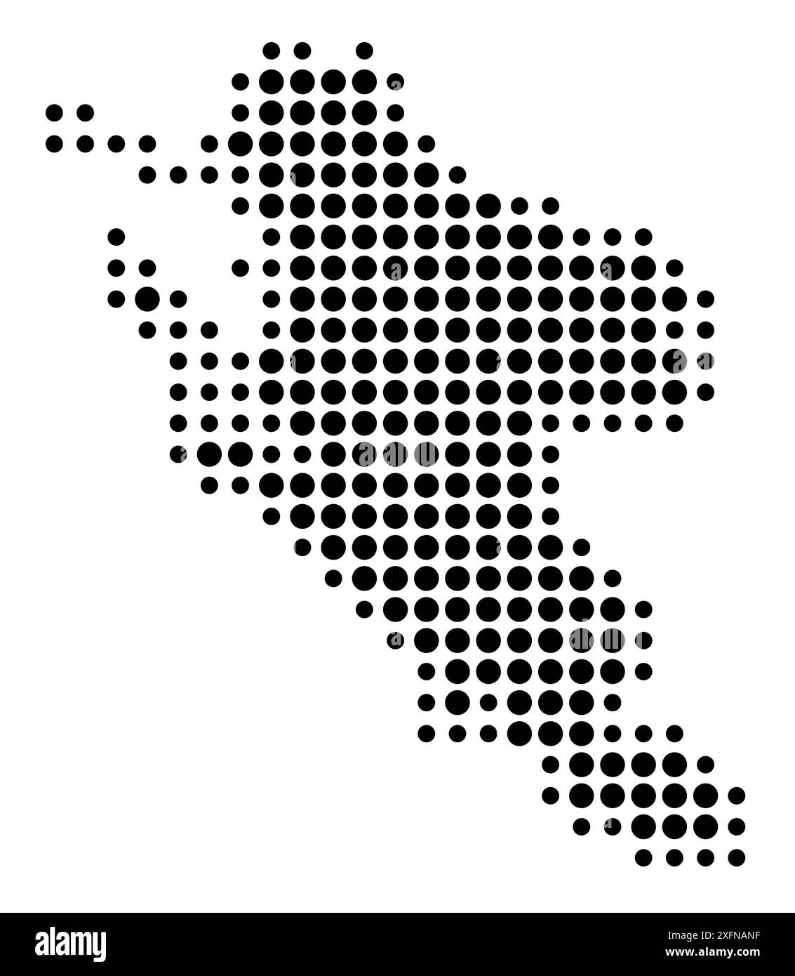 Symbol Map of the Département Charente-Maritime (France) showing the ...