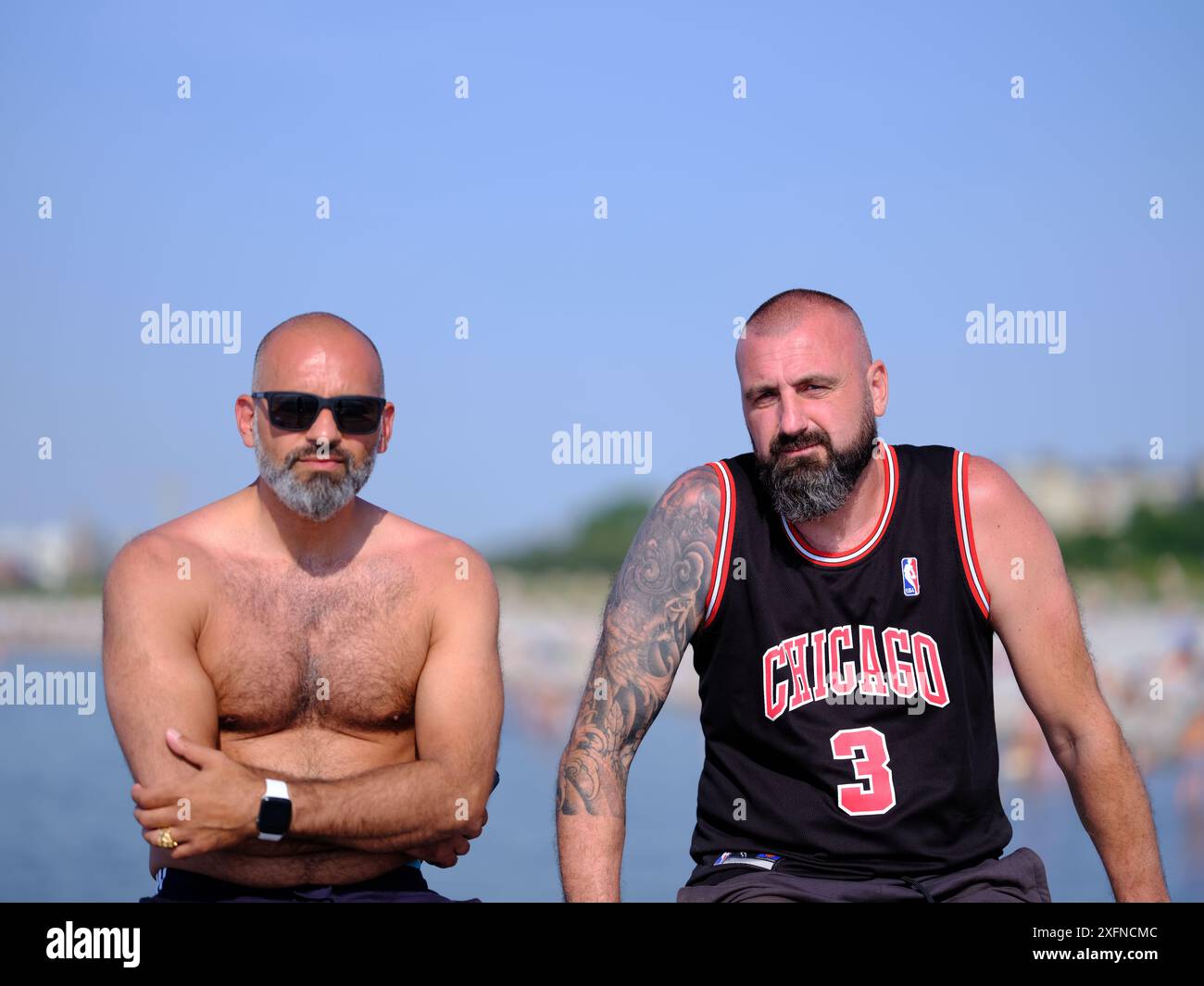 men on the nude beach