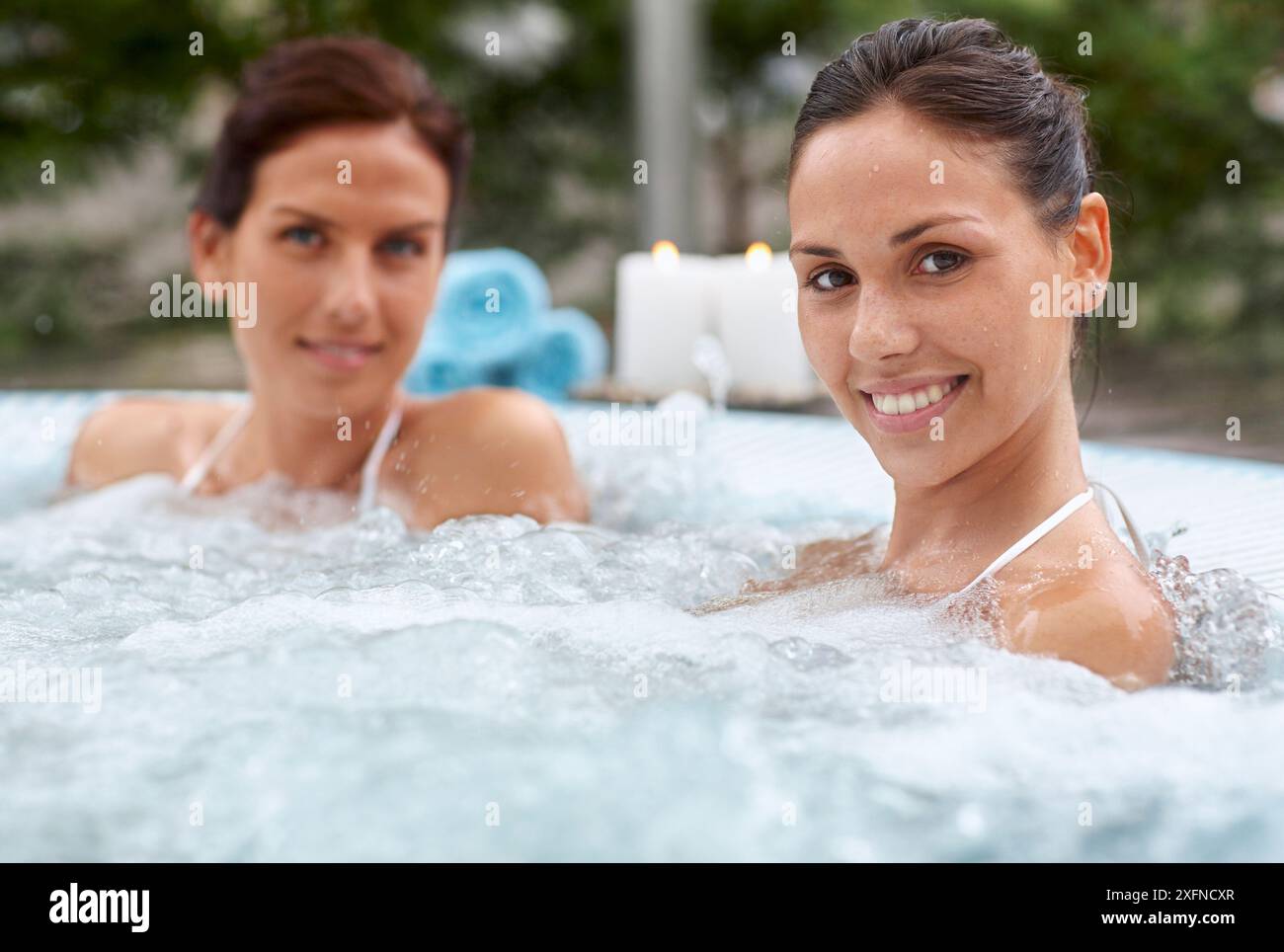Woman In Jacuzzi Two young women in jacuzzi hi-res stock photography and images - Alamy