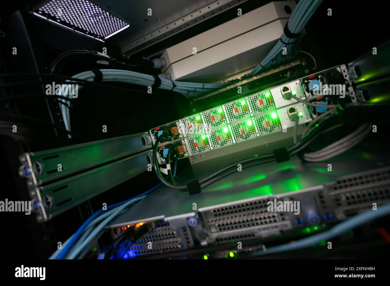 server computer should be high performance, stable, able to serve a large number of users. Stock Photo