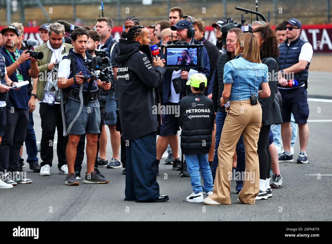 Silverstone, UK. 04th July, 2024. Lewis Hamilton (GBR) Mercedes AMG F1