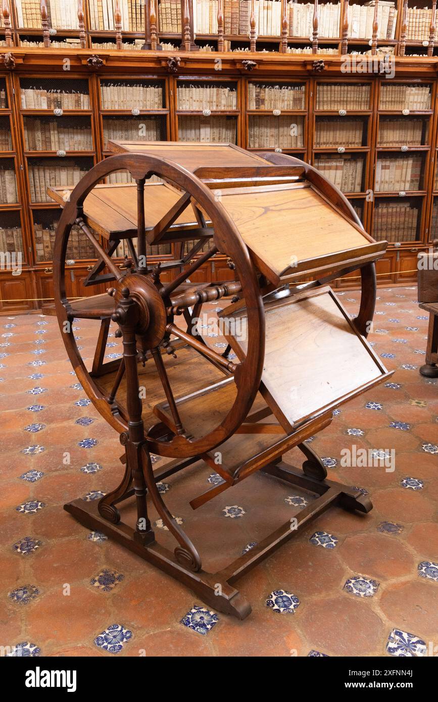 Antique Book open Shelf Caster