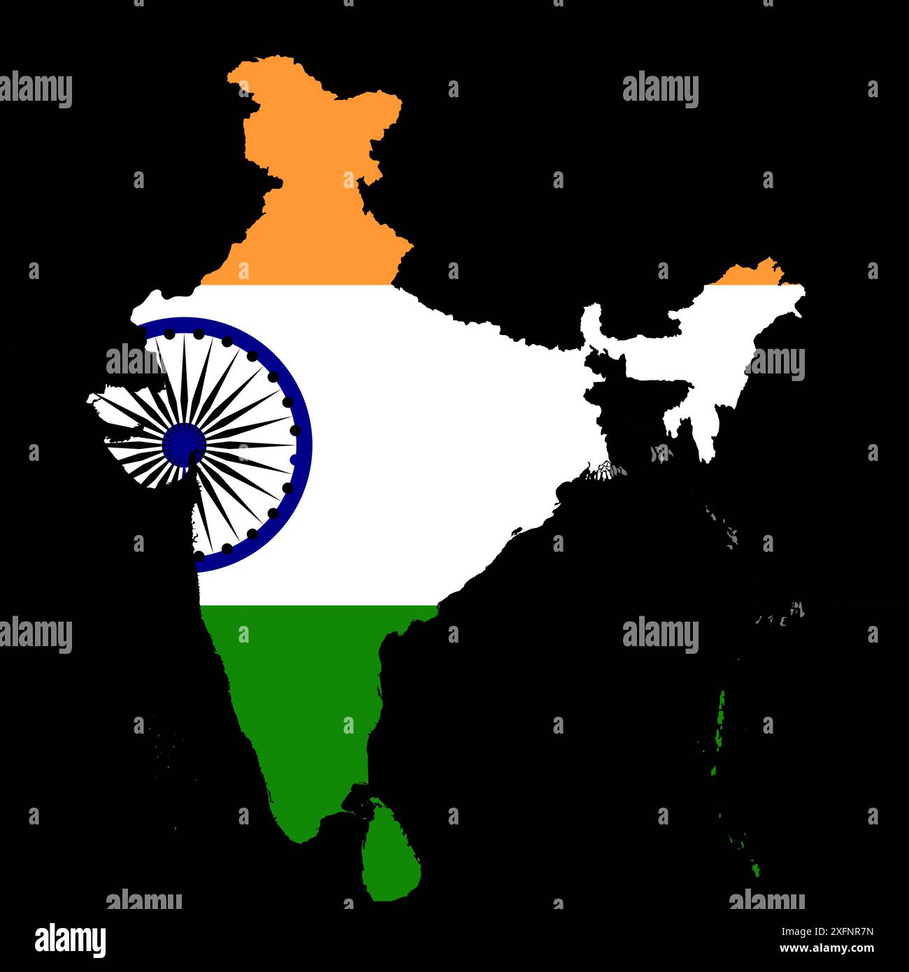 India map graphic, Official Indian Flag color, nation country Indian ...