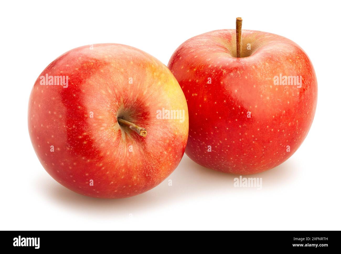 apples path isolated on white Stock Photo
