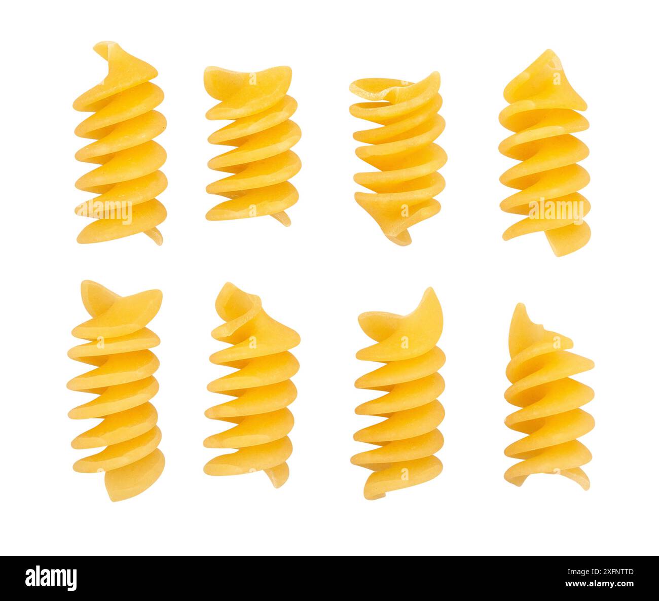 pasta eliche path isolated on white Stock Photo