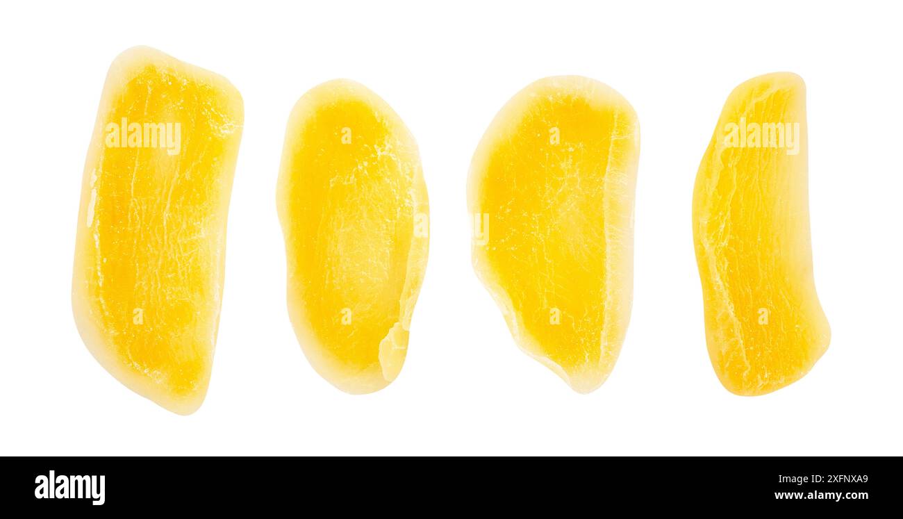 dried mango path isolated on white Stock Photo