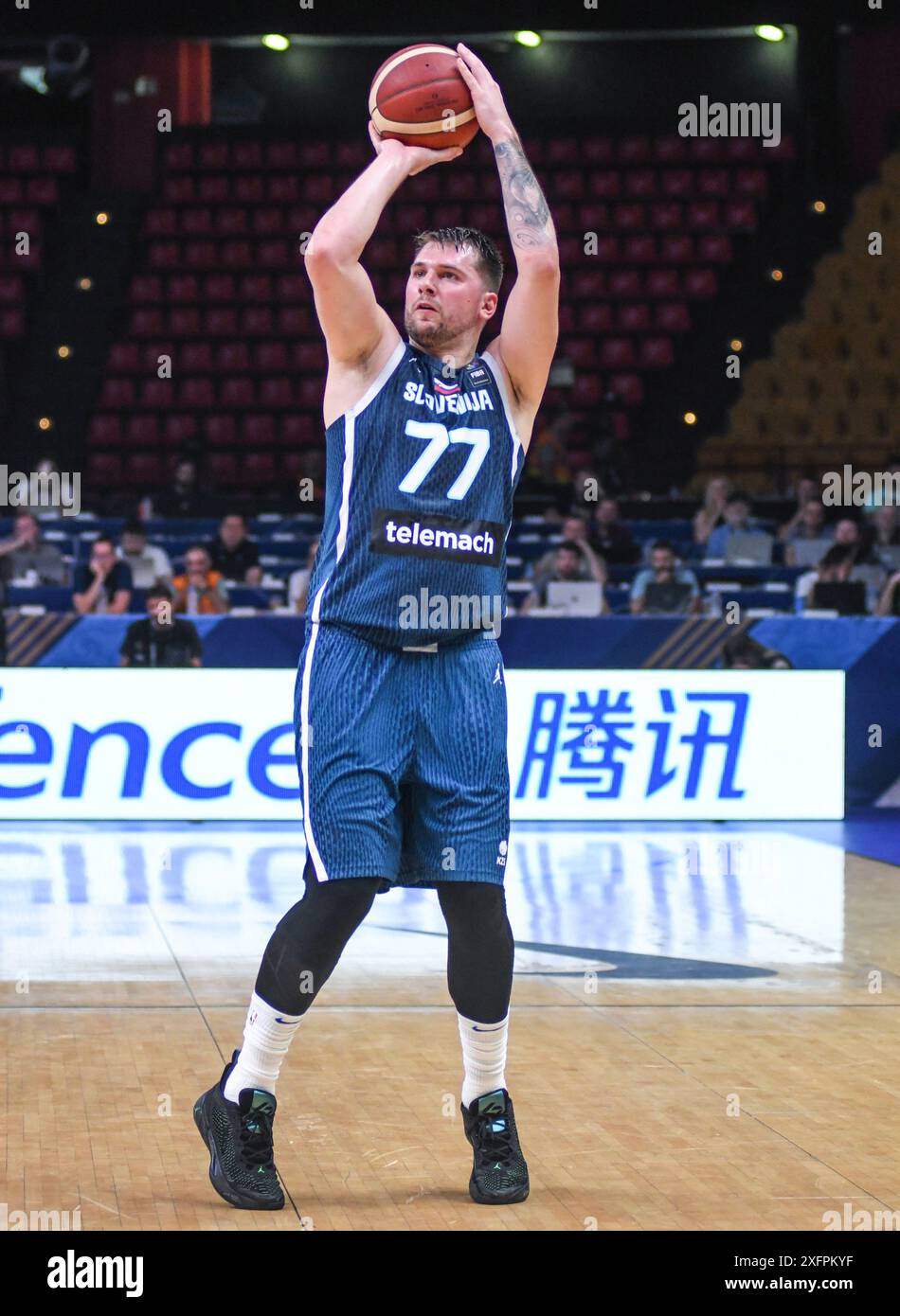 Luka Doncic (Slovenia). FIBA Olympic Qualifying Tournament. Piraeus ...