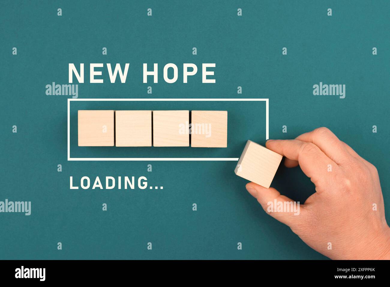 Positive Hop Sign New hope loading, positive mindset, optimism for the future, progress ...