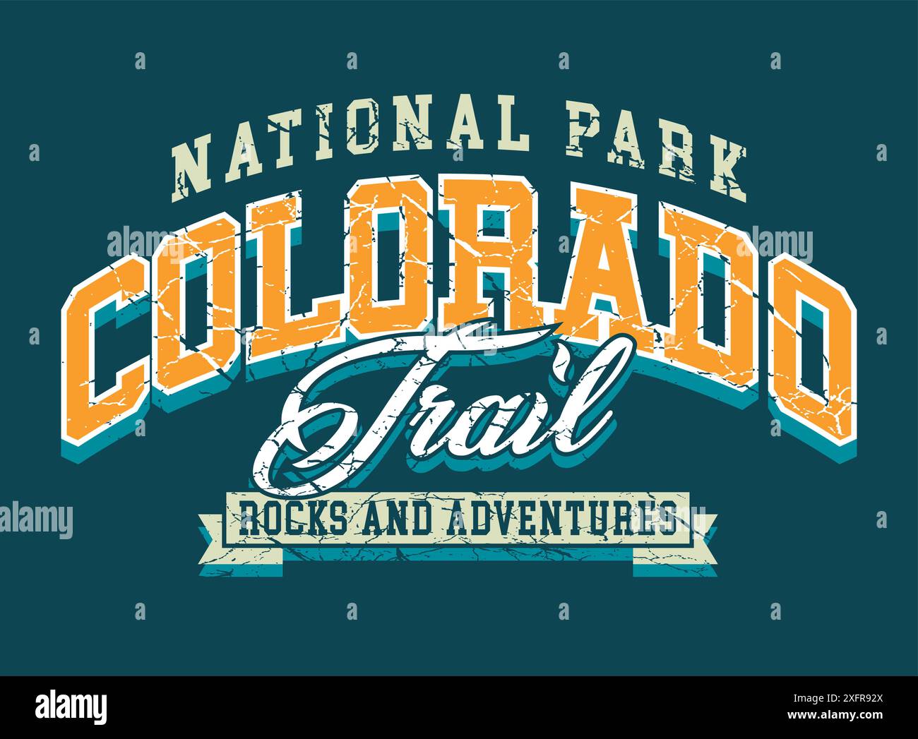 Colorado State Lettering Usa graphics hi-res stock photography and images - Alamy