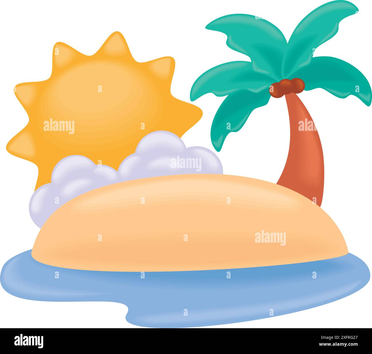 beach sunset and palm tree Stock Vector Image & Art - Alamy