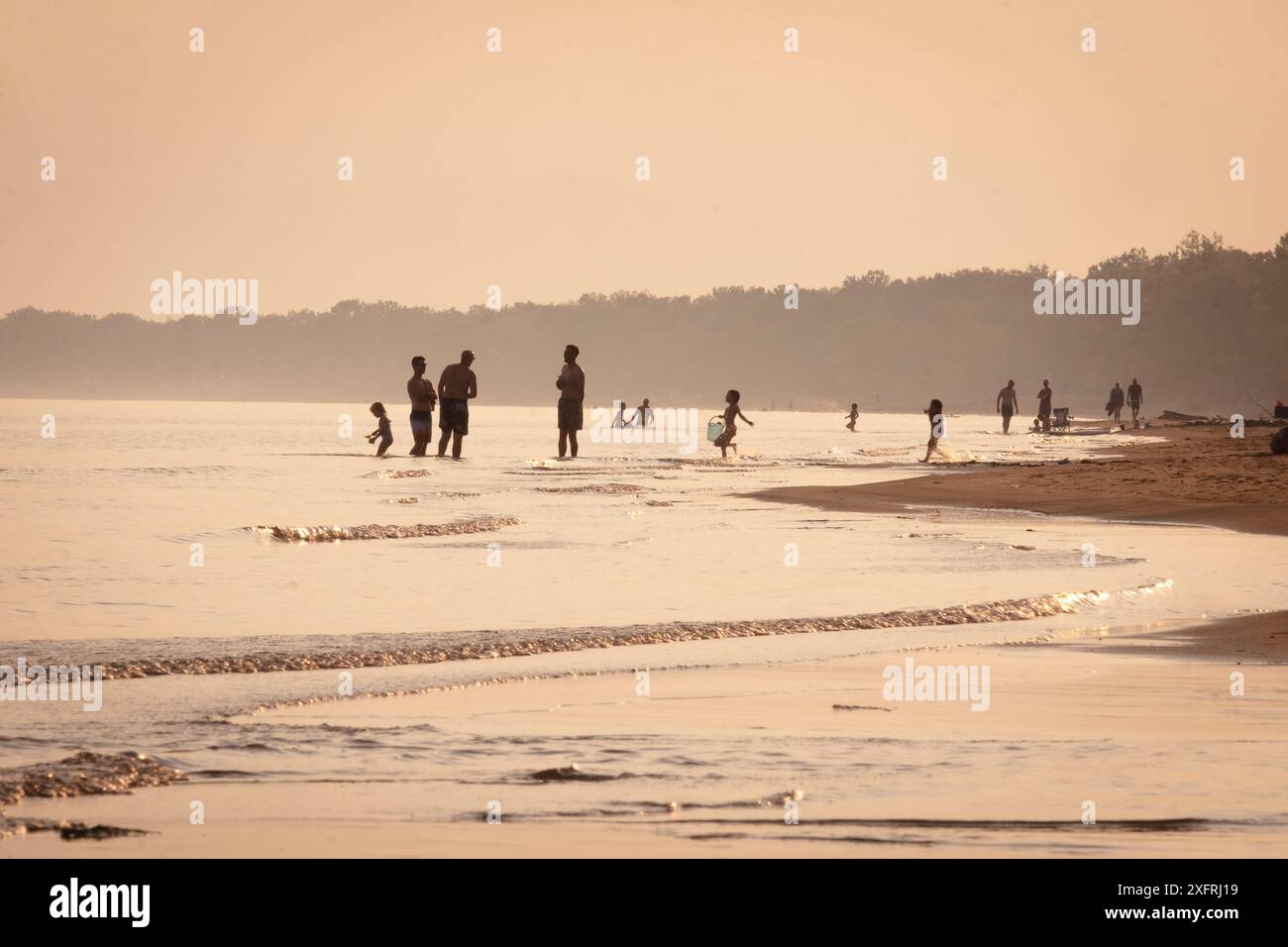 Summer evening at Long Point Provincial Park, Ontario, Canada Stock ...