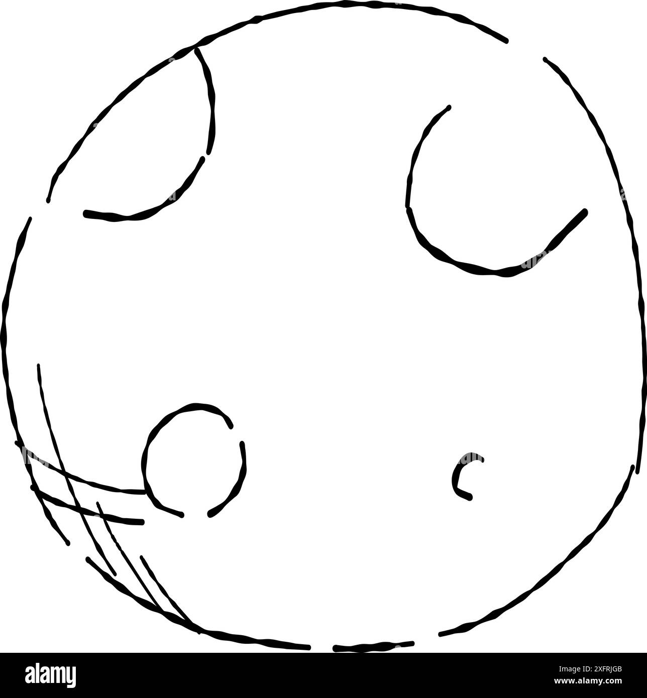 Moon Lines Math Full moon line cloud in Stock Vector Images - Alamy
