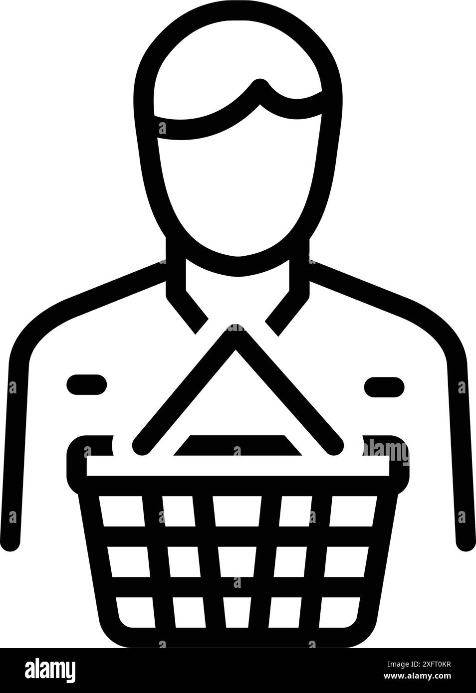 Icon for consumers,buyer Stock Vector