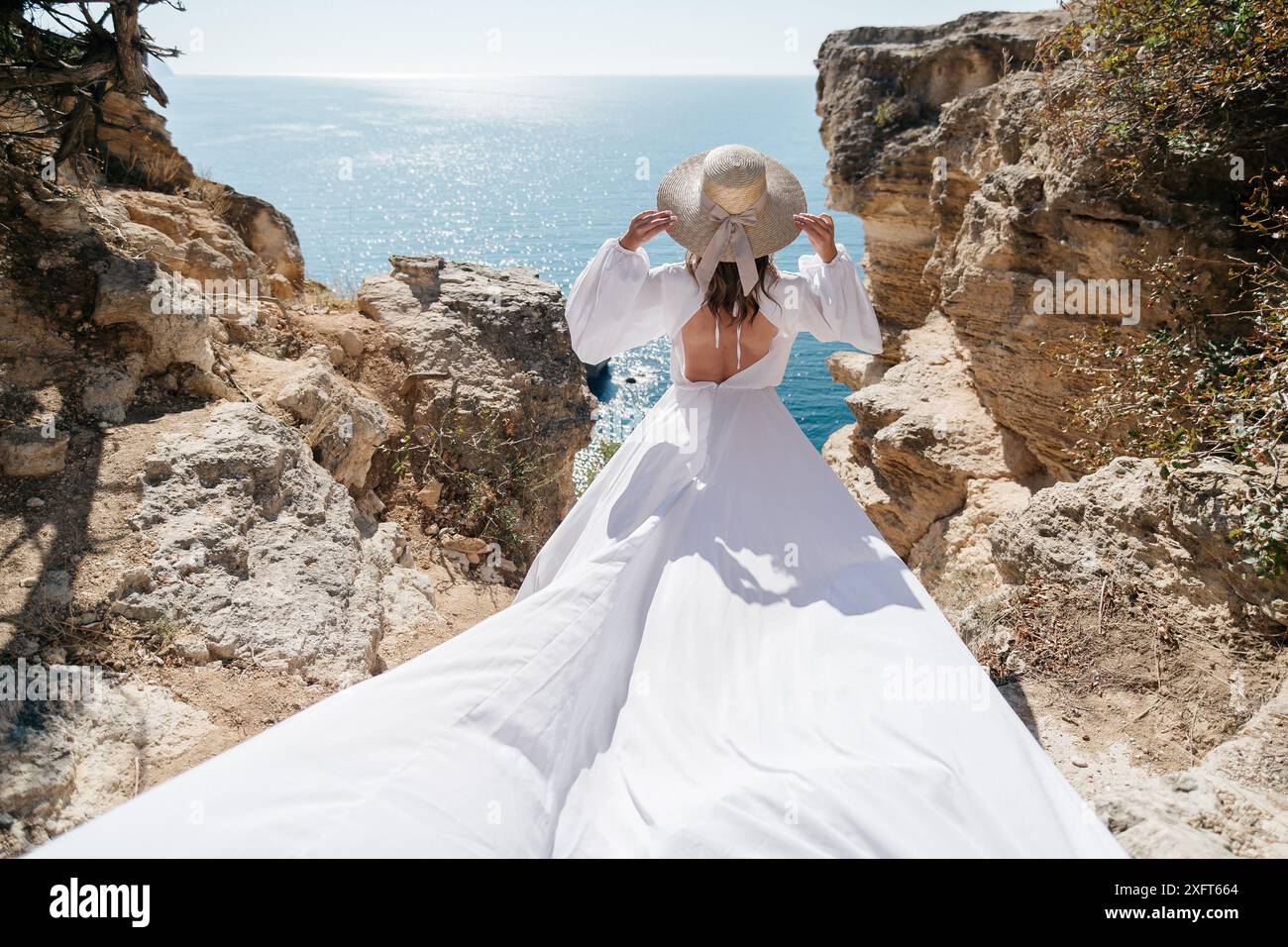 beach scene dress BABARONI Lace Dusty Sage Prom Dresses A-line Scoop Floral Ruched Pleated Beaded Sequins Appliqued main image 1