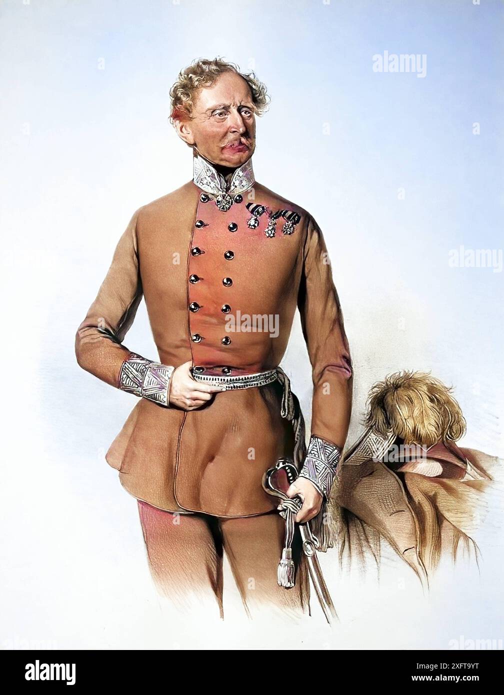 Karl Kress, Freiherr von Kressenstein, 1781-1856, k. k. General der Kavallerie, Historisch, digital restaurierte Reproduktion von einer Vorlage aus de Stock Photo