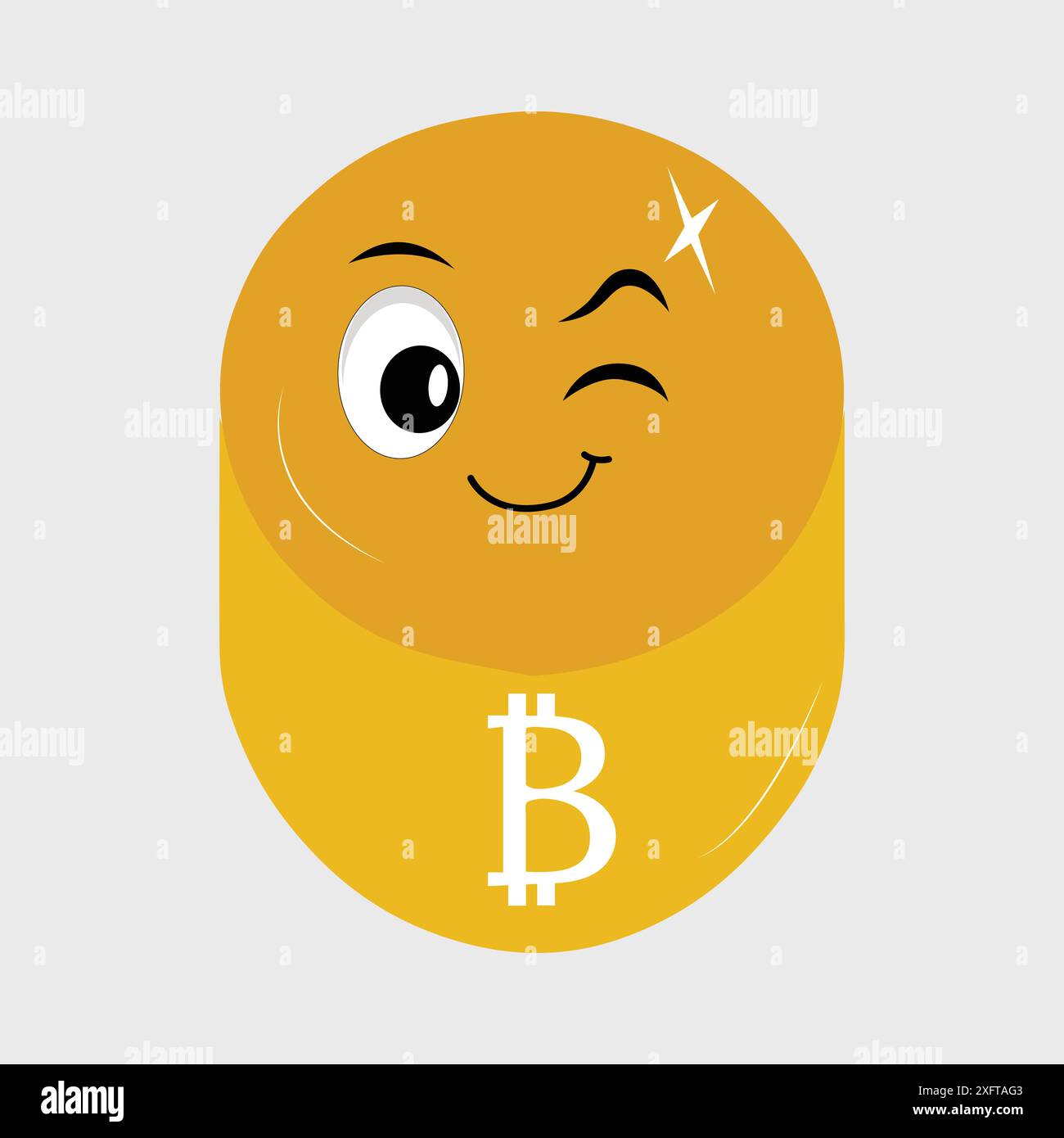 Bitcoin Crypto Currency Character Design Mascot, gestures of cute ...