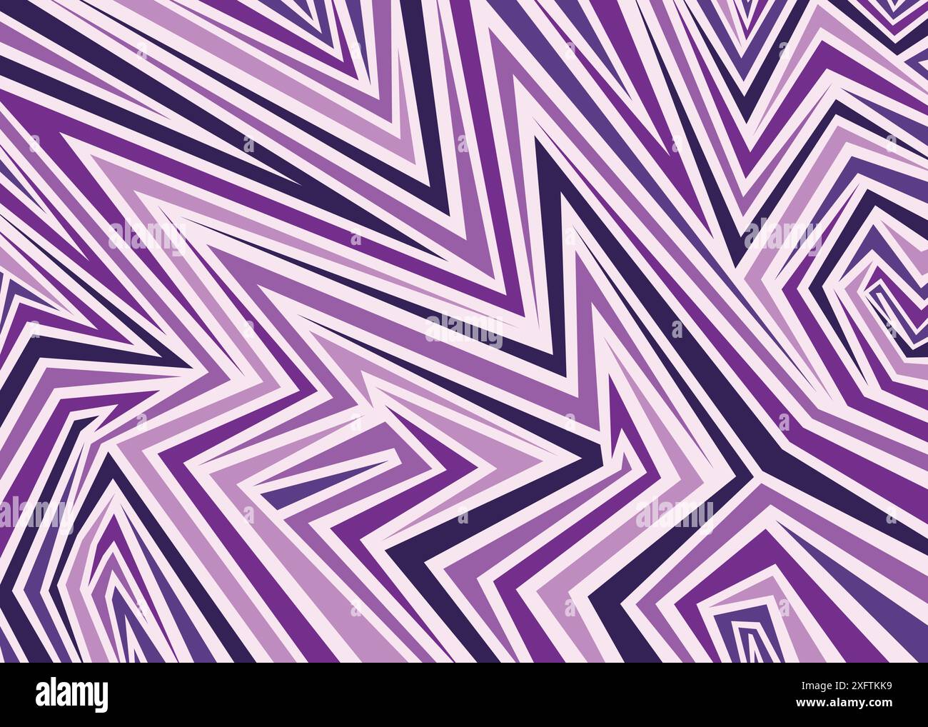 Purple Abstract geometric lines pattern. Black and white vector pattern background. Stock Vector