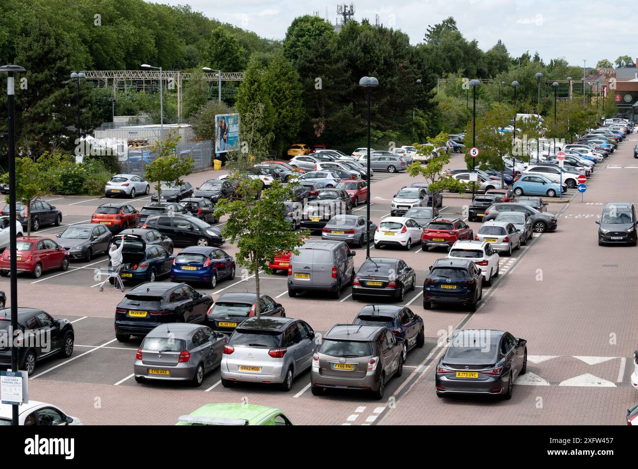 Central Six Retail Park car park, Coventry, UK Stock Photo Alamy