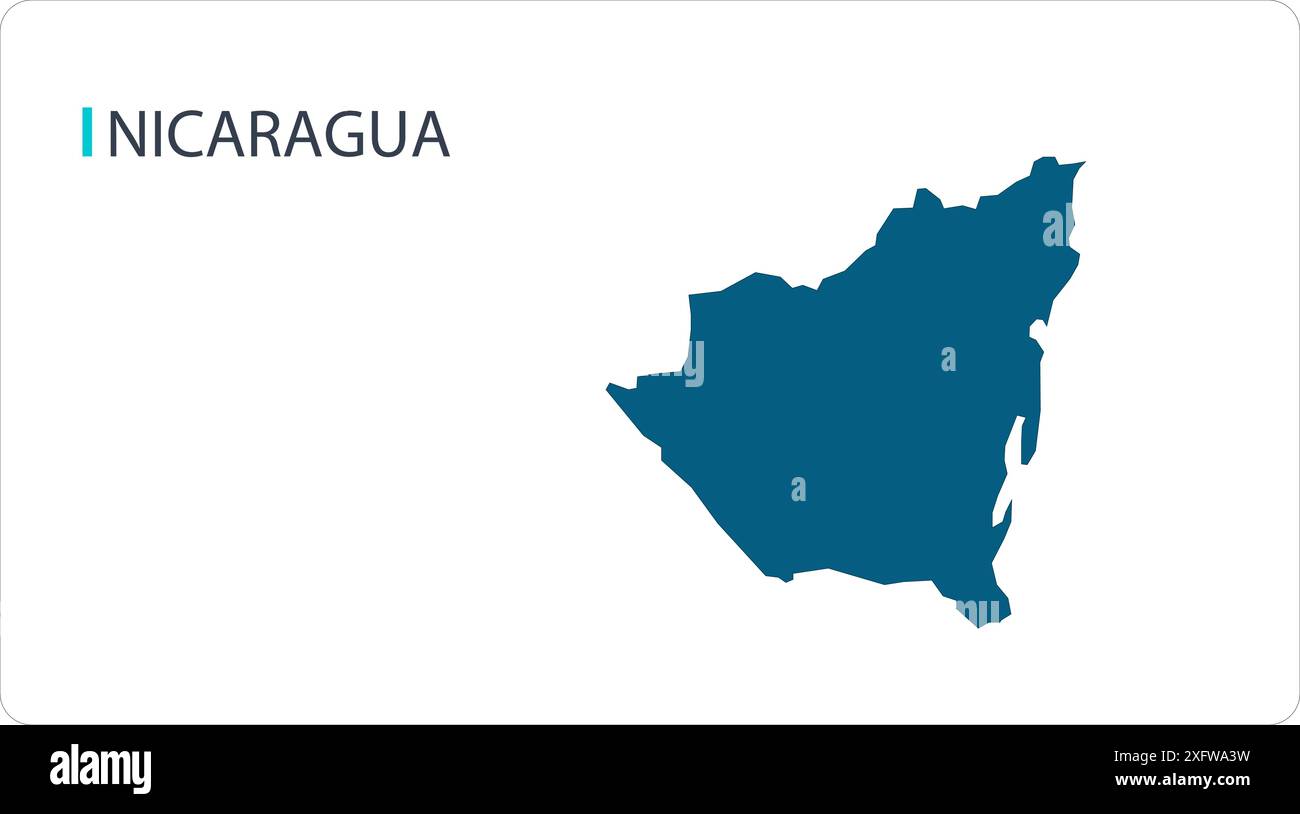 Nicaragua map and cities Stock - Map Of Nicaragua South America Map Region Of South America Showing Its States And Cities With Name World Map 2XFWA3W
