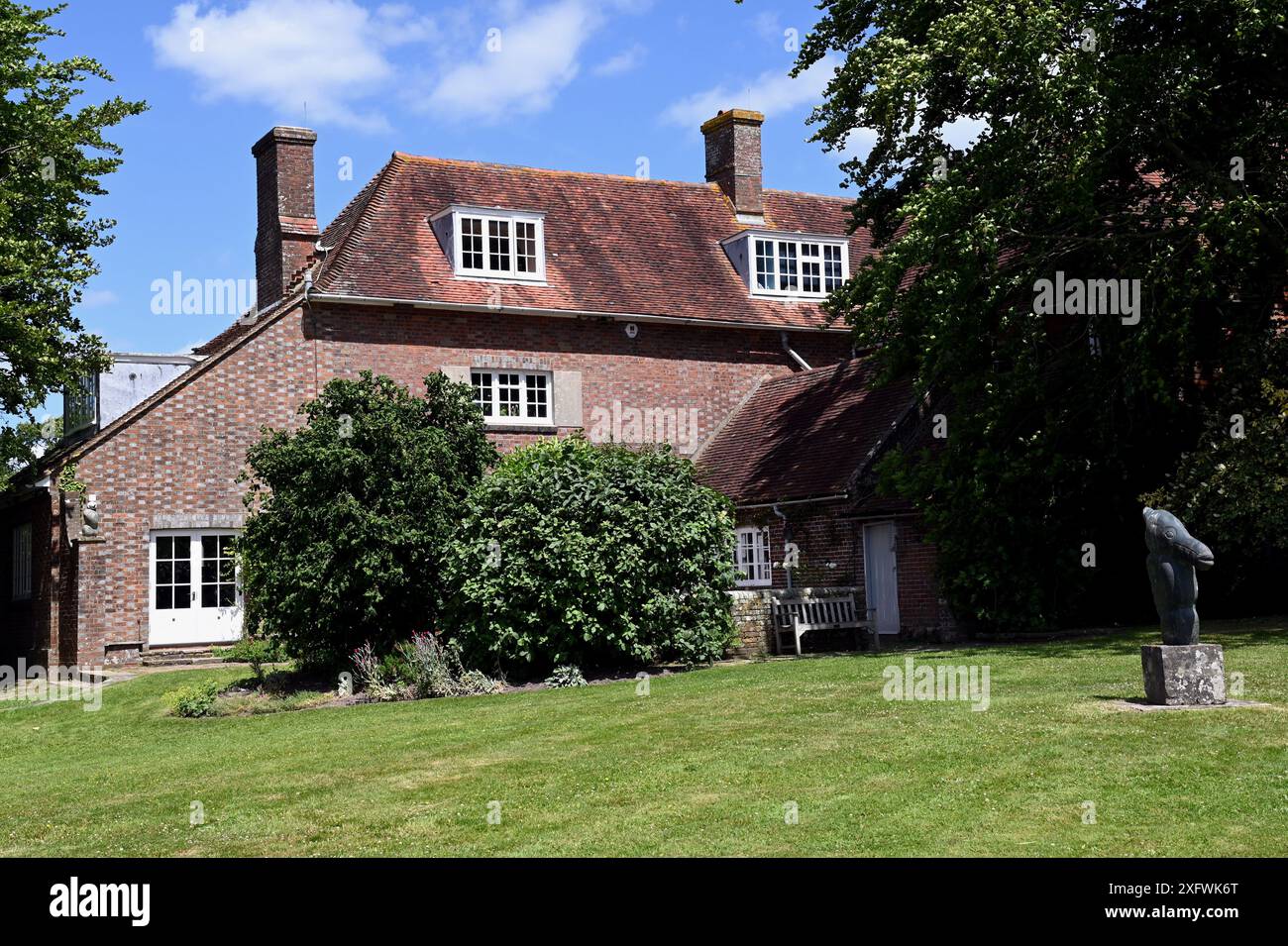 Farleys House, near the East Sussex village of Chiddingly, was once the home of artists and photographers Roland Penrose and Lee Miller. Stock Photo