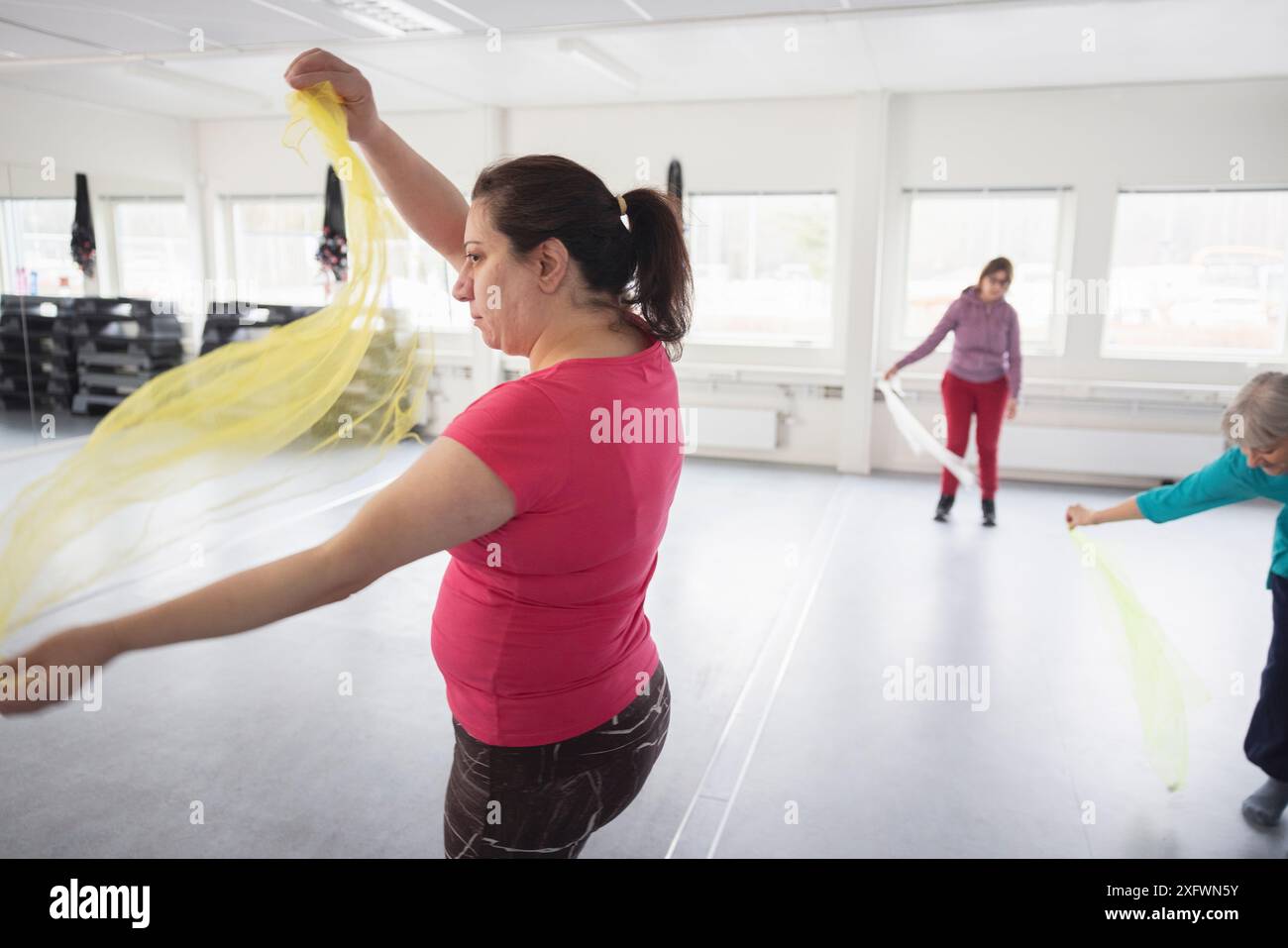 Mature woman dancing club hi-res stock photography and images - Alamy