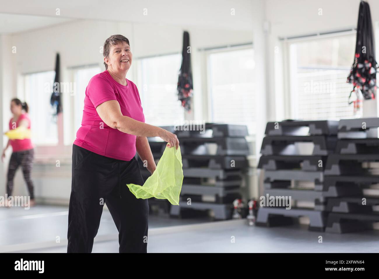 Mature woman dancing club hi-res stock photography and images - Alamy