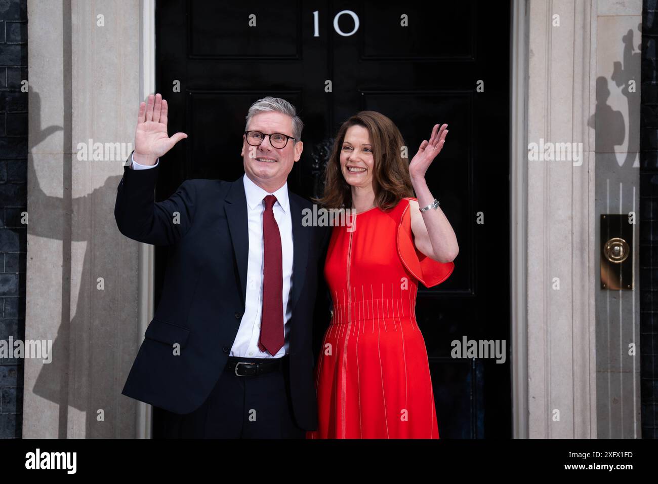 Newly elected Prime Minister Sir Keir Starmer and his wife Victoria ...