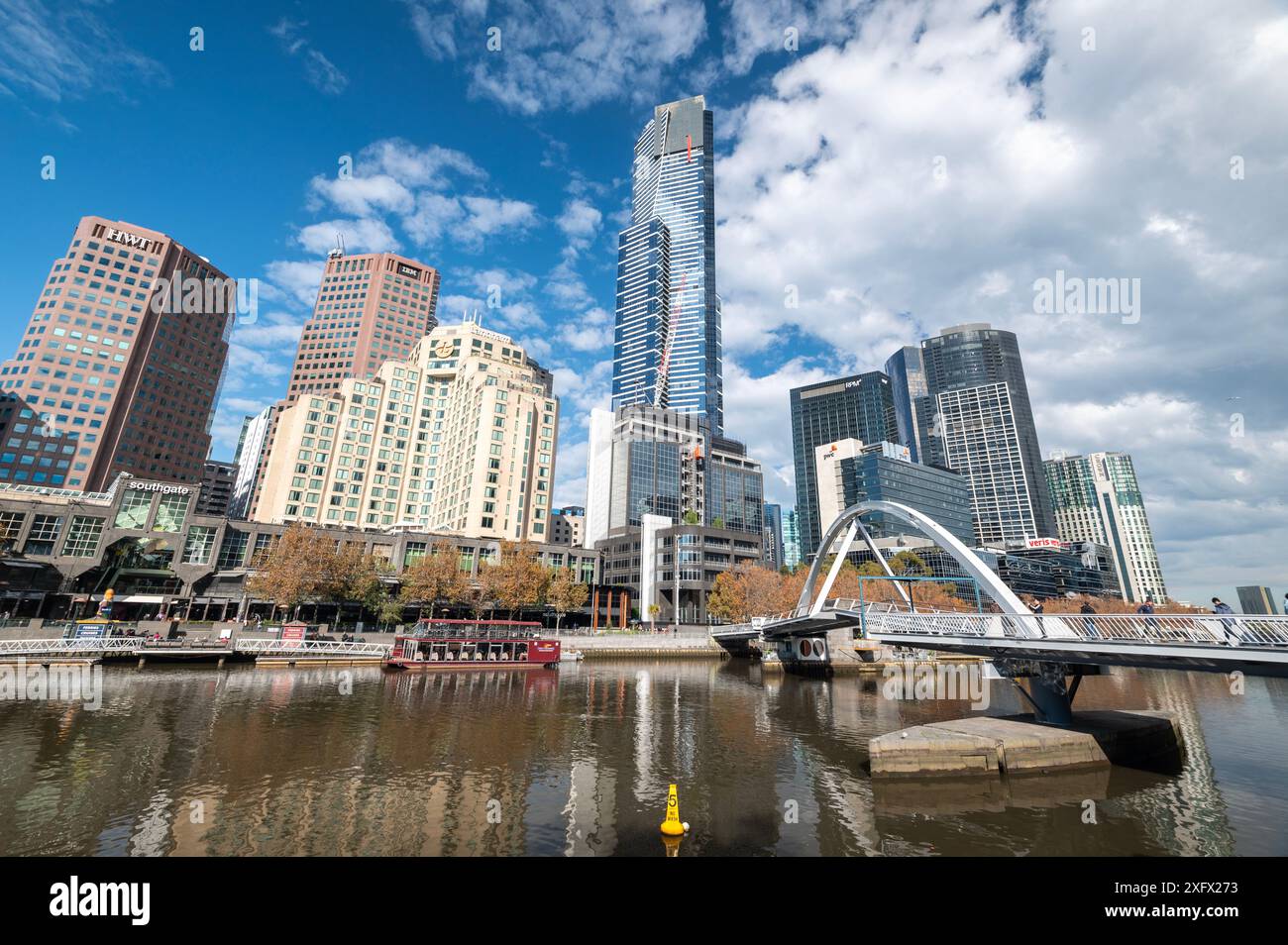 Southbank Skyline On The Yarra River Named For The Aboriginal Word Southbank Skyline On The Yarra River Named For The Aboriginal Word